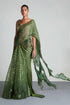 Metallic Hand Embroidered Saree