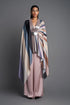 Metallic Draped Cape
