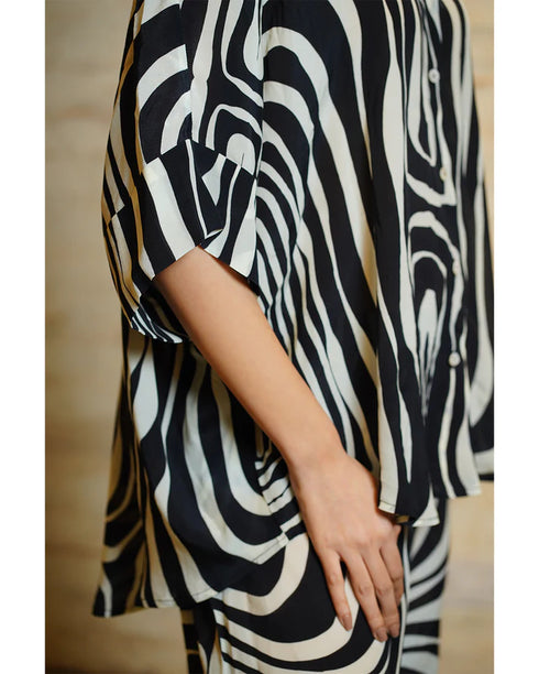 Athena Stripes Black & White