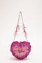 Isa Beaded Heart Clutch – Rose