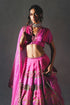 Pink Chiffon Lehenga Set