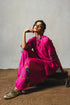 Pink Chiffon & Linen Silk Co-Ord Set
