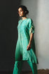Aqua Crepe Handwork Co-Ord Set