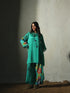 Aqua Chiffon & Shantoon Co-Ord Set