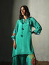 Aqua Chiffon & Shantoon Co-Ord Set