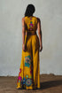 Yellow Chiffon Flared Pant Set