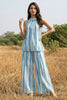 Linen striped Pant Set