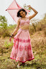 Peach Printed Lehanga