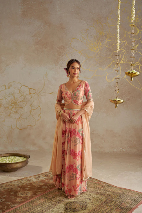 Blush Rose Lehenga