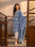 Anisa Kurta with Round Hem Organza Panel Pants With Dupatta
