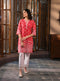 Irsia Kurta with With Floral Chemical Lace Pants