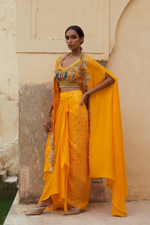 3 Pc Bohemian Cape Set