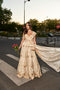 Ivory Pre-Draped Dupatta Lehenga Set