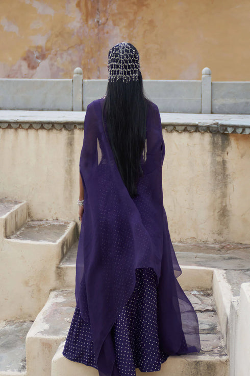 Royal Violet Lehenga Set