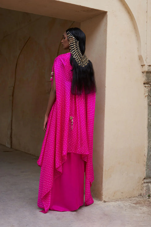 Boho Peacock Cape Set