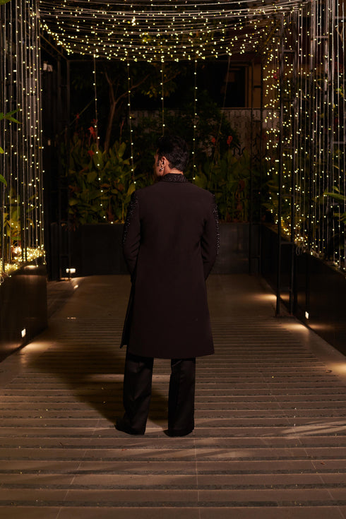 Jet Black Jacket Set