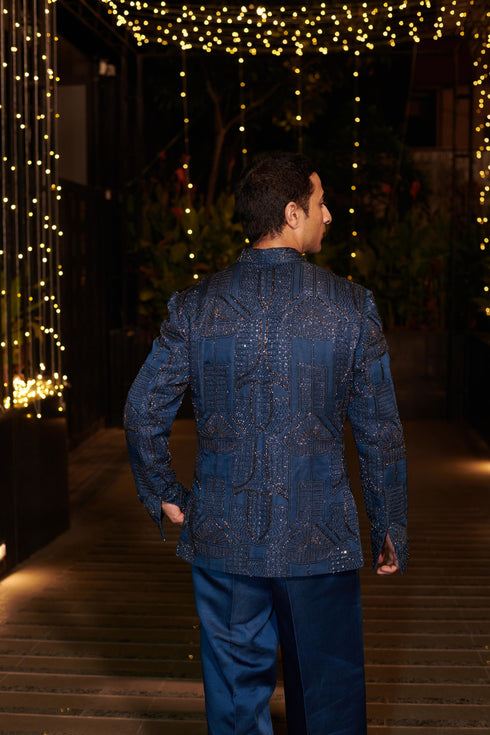 Navy Blue Jacket Set