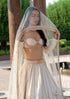 Pearl-fection White Trail Lehenga Set