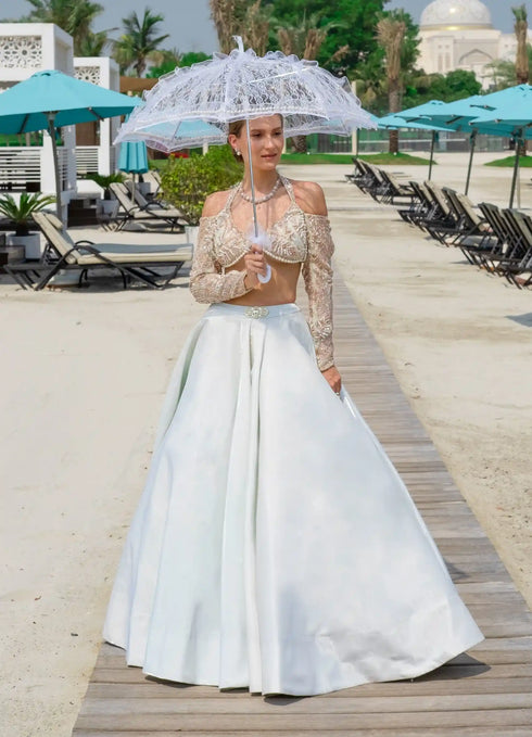 Ivymist Spring Mint Lehenga set