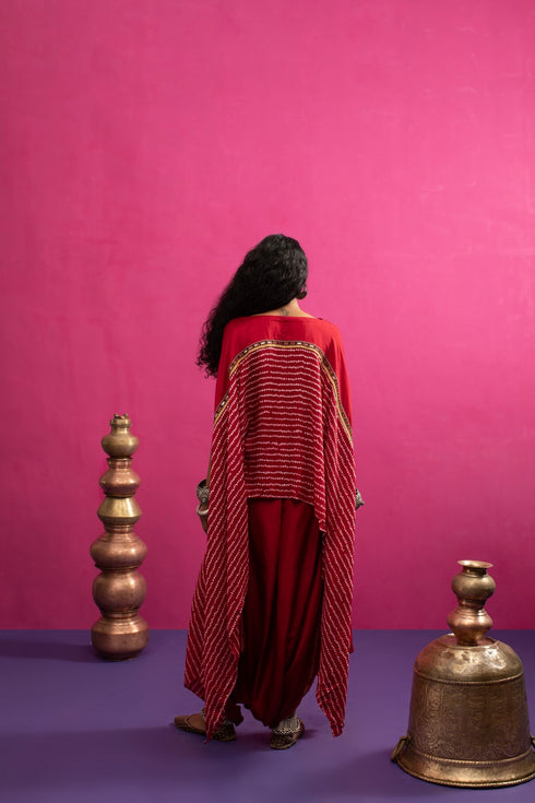 Mangalya Asymmetrical Cape Set