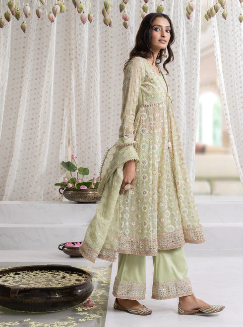 Ghoomar Anarkali Kurta with Ghoomar Pants