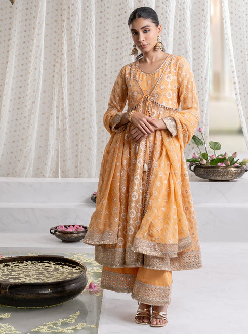 Ghoomar Anarkali Kurta with Ghoomar Pants