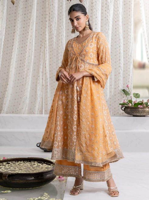 Ghoomar Anarkali Kurta with Ghoomar Pants