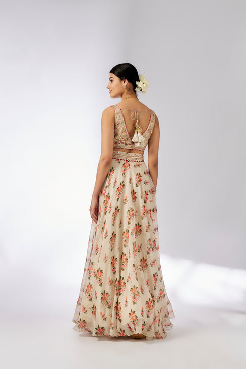 Esha Lehenga Set - Ivory