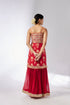 Chhaya Strappy Sharara Set - Red