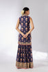 Dhriti Sleeveless Sharara Set - Navy