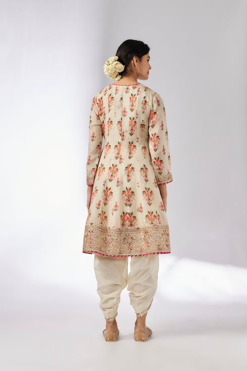 Ekta AG Dhoti Set - Ivory