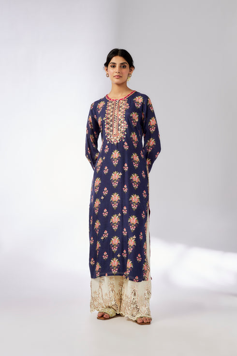 Dhara Tunic - Navy