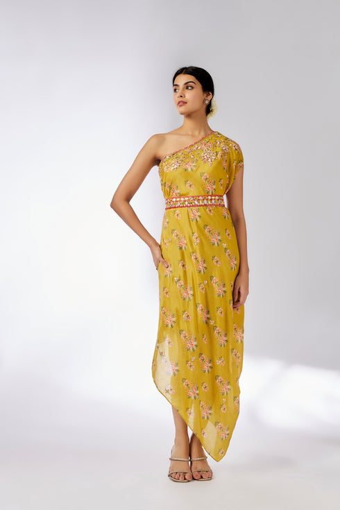 Zoya Dress - Mustard