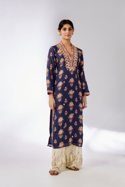 Gargi Tunic - Navy