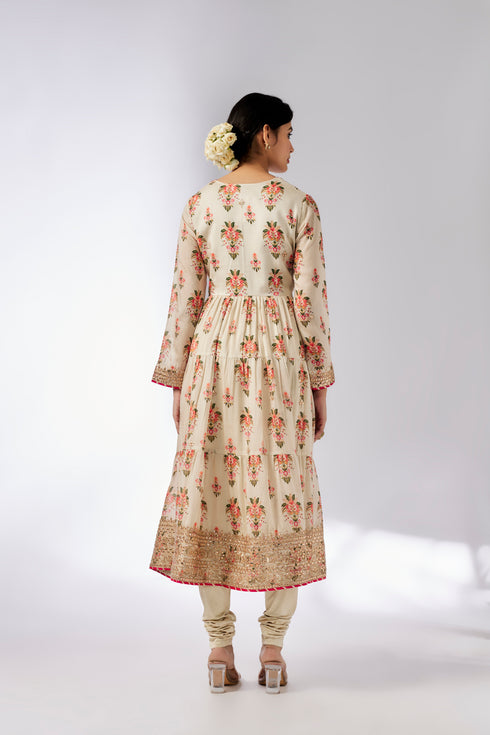 Joshna Tiered AG Set - Ivory