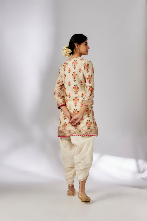Moulika Dhoti Set - Ivory