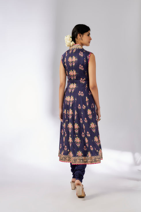 Madhuri AG Set - Navy