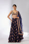 Esha Lehenga Set - Navy
