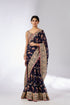 Mahira Saree Set - Navy
