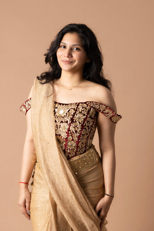 Raw Silk Lehenga With Blouse And Dupatta