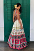 Off-White Linen Satin & Organza Lehenga Set