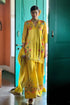 Yellow Gajji Satin & Chiffon Sharara Set