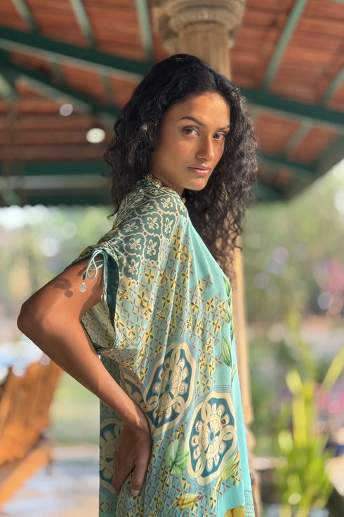 Aqua Crepe Co-Ord Set