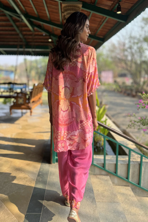 Pink Crepe Co-Ord Set