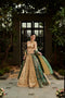 Beige & Rolling Hills Green Lehenga Set