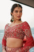 Tomato Red Lehenga Set