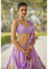 Mauve Multicolor Flower Lehenga Set