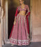 Red Raw Silk Lehenga Set