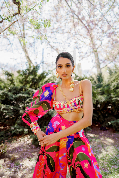 Bayberry- Hot Pink Let's Roll Pant Set