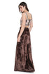 Brown Embroidered Choli And Skirt With Slit